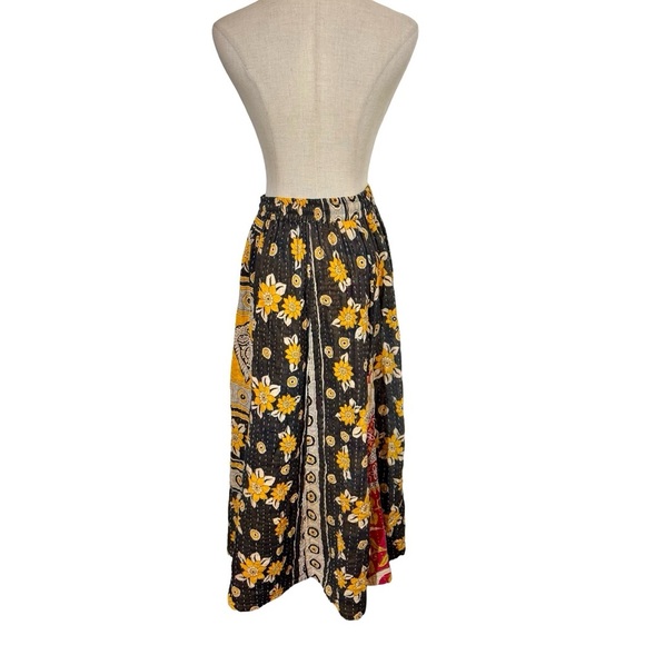 Kantha Maxi Skirt Handmade Boho Patchwork - Picture 6 of 6